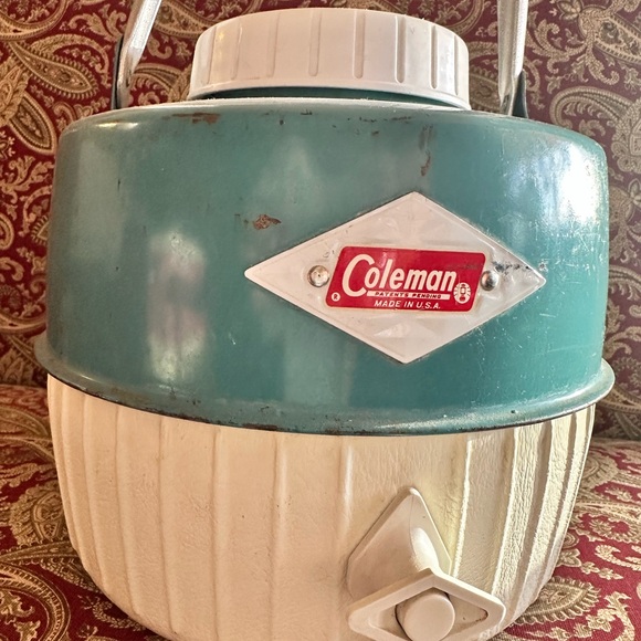 Coleman Vintage Teal and White Water Jug - Picture 4 of 7